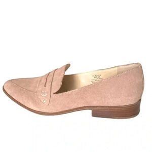 SOLE SOCIETY | Jessica Dusted Plum Leather Suede Slip-On Loafers Size 9M (NWOB)